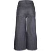 Urban Classics - Denim Culotte black Flare denim hose - Schwarz Product image